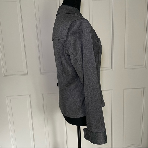 Vintage Express Classic Zip-Front Women's Jacket in Charcoal Gray Size 5/6 - Picture 2 of 8